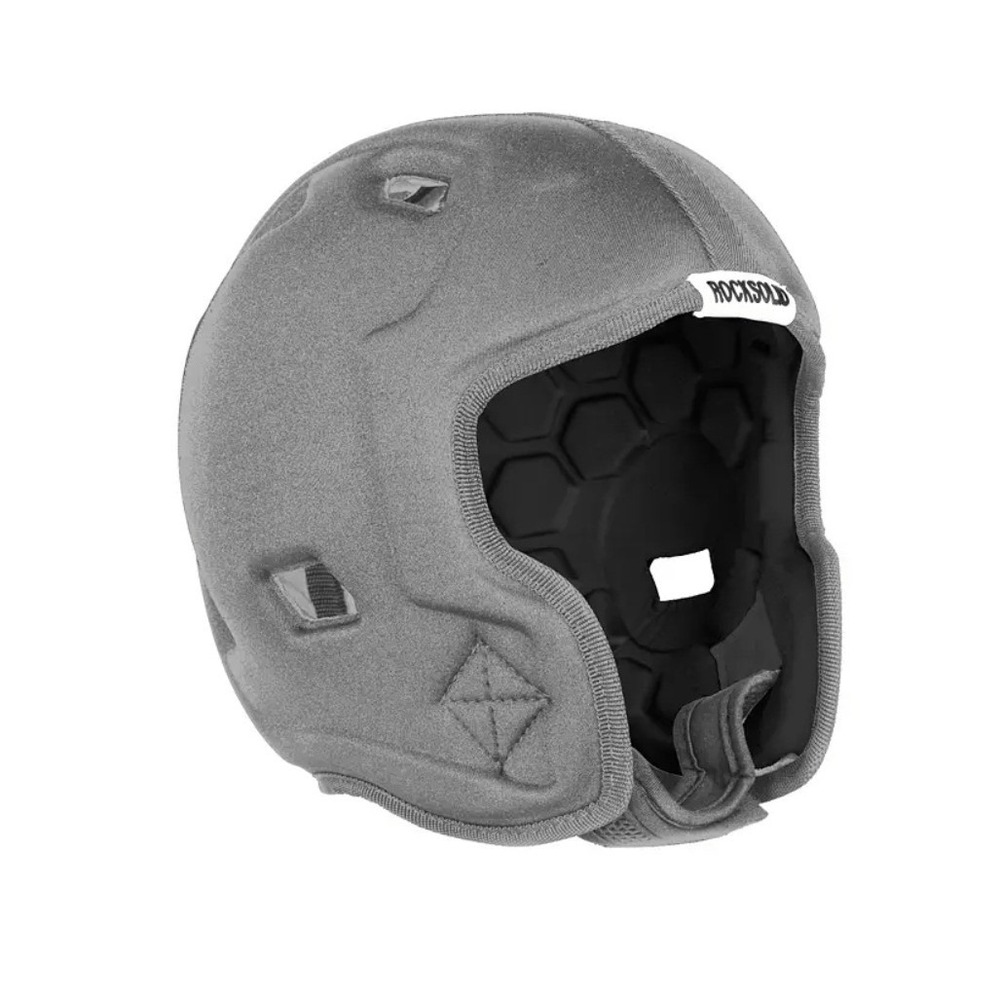 RockSolid Soft Shell Football‎ Helmet Headgear Gray 7-on-7 Flag Football Padding